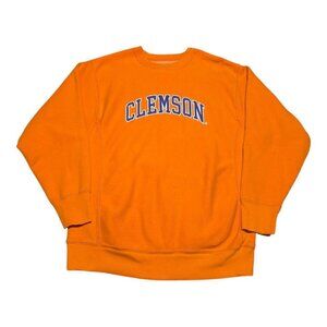 Vintage Steve‎ & Barry’s Clemson University Orange Sweatshirt Adult Medium